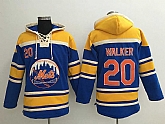 New York Mets #20 Neil Walker Blue Sawyer Hooded Sweatshirt MLB Hoodie,baseball caps,new era cap wholesale,wholesale hats